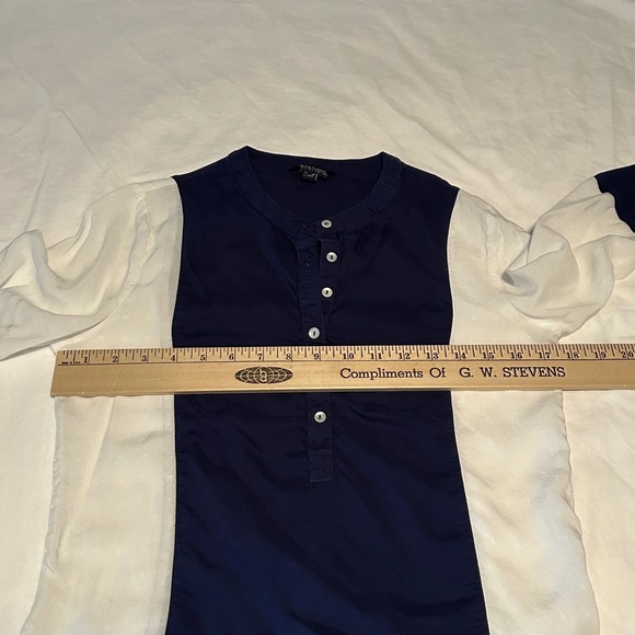 Being Human Womens Top Small Blue White Long Sleeve Button Up Casual Shirt - Picture 9 of 11